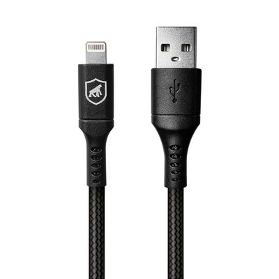 Cabo Lightning / USB-A - Survivor - Preto - 1,5M  no Atacado - Caixa Fechada 10 Unidades - Gshield