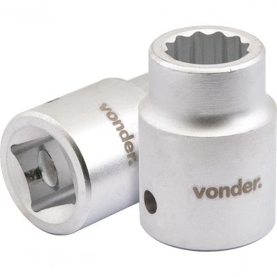 Soquete Estriado Enc 3-4" 38mm Curto Vanád. Vonder