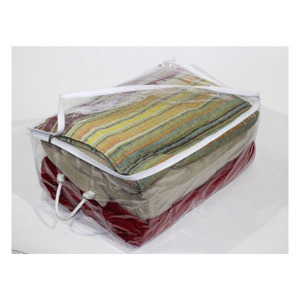 2 Organizadores Transparente Multiuso Com Alça Roupa Cama 2 Organizadores Transparente Multiuso Com Alça Roupa Cama