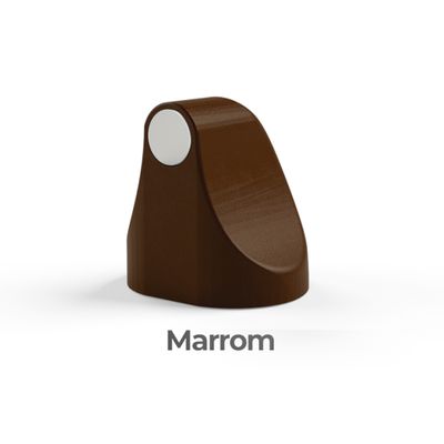 Prendedor Fixador Trava Porta Magnetico Adesivo Comfort Door Marrom