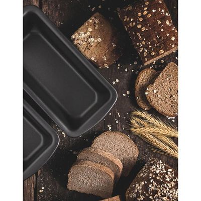Kit 4 Formas Assar Pão Bolo Tramontina Brasil Alumínio Antiaderente 30cm Assadeira Grafite