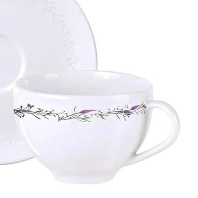 Jogo 6 Xícaras de Chá com Pires Porcelana 250ml Tramontina L