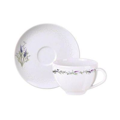 Jogo 6 Xícaras de Chá com Pires Porcelana 250ml Tramontina L