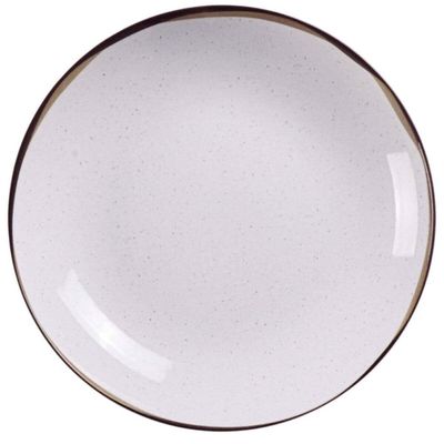 Jogo 12 Pratos Fundos Porcelana Tramontina Canyon 21cm Servir Sopa Caldos Restaurante Buffet
