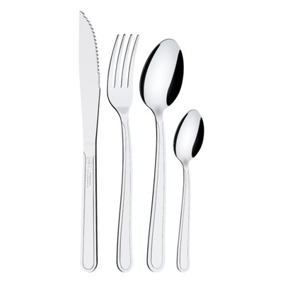 Kit 48 Peças Faqueiro Tramontina Búzios Talheres Em Aço Inox