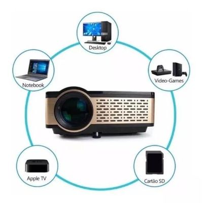 Projetor Led Smart Android Wifi/bluetooth Exbom Pj-s300