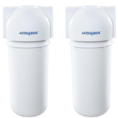 Kit 2 Filtros de Água Blindado Refil Acquabios Acqua 200 7' AB200 Tripla Proteção Carbon Block