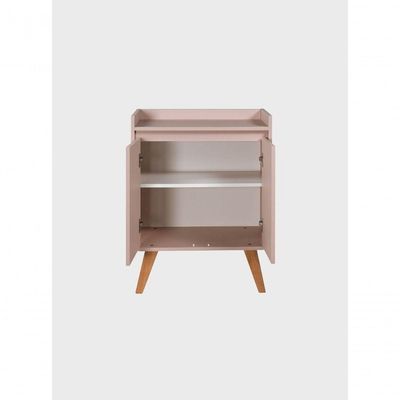 Aparador Buffet 60cm Retro Mdf Rosa Madri - On Móveis