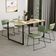 Kit 2 Cadeiras Decorativa Estofada Sala De Jantar Base Aço Allana L02 Facto Verde Musgo - Lyam Decor