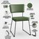 Kit 2 Cadeiras Decorativa Estofada Sala De Jantar Base Aço Allana L02 Facto Verde Musgo - Lyam Decor