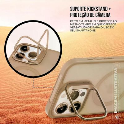 Capa case capinha para iPhone 15 Pro Max - MagSafe Titanium Desert - Gshield