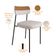 Kit 6 Cadeira Decorativa Estofada Sala Jantar Melina F01 Linho Bege Couríssimo Caramelo - Lyam Decor