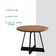 Mesa De Jantar Redonda 1 M átria 1594 Carraro Nogal/preto