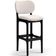 Kit 2 Banquetas Alta Bar Cozinha Sala Jantar Fixa Betta L02 Preto Linho Cru - Lyam Decor