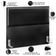 Cabeceira Box Casal Com Tachas 140 cm Vicenza L02 Facto Preto Metalizado - Lyam Decor