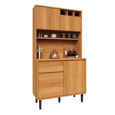 Armário De Cozinha Completa Easy 4 Portas 1 Gaveta - Movelove Jequitiba Jequitiba