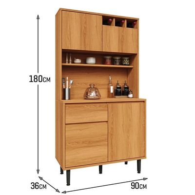 Armário De Cozinha Completa Easy 4 Portas 1 Gaveta - Movelove Jequitiba Jequitiba