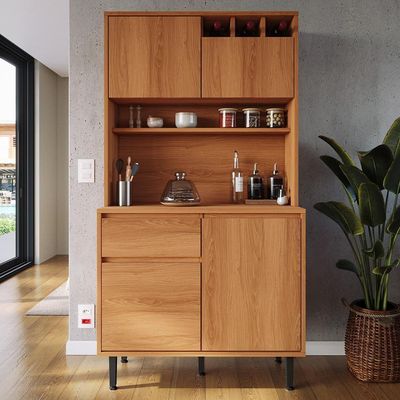 Armário De Cozinha Completa Easy 4 Portas 1 Gaveta - Movelove Jequitiba Jequitiba