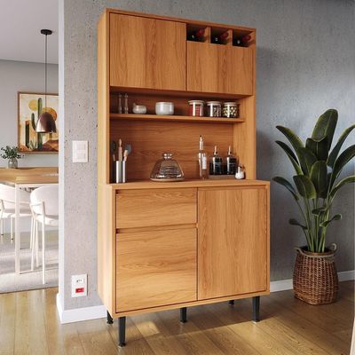Armário De Cozinha Completa Easy 4 Portas 1 Gaveta - Movelove Jequitiba Jequitiba