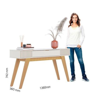 Mesa De Centro Jeri Off White Freijó Com Aparador Para Sala Riviera Off White – Colibri