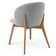 Cadeira de Jantar e Estar Living Estofada Mia L02 Bouclê Cinza - Lyam Decor