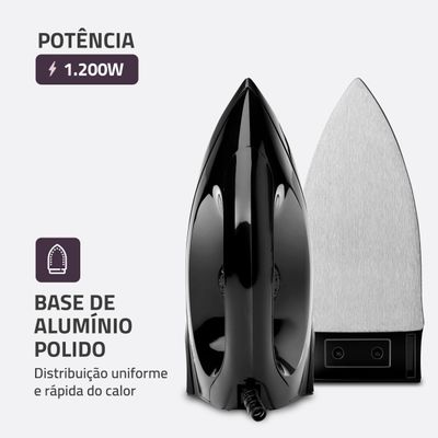 Ferro de Passar a Seco Mondial Preto 1200W FSN-55-B 110