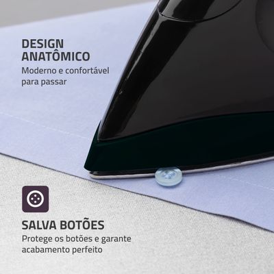Ferro de Passar a Seco Mondial Preto 1200W FSN-55-B 110