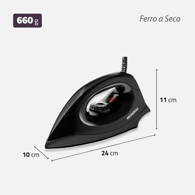 Ferro de Passar a Seco Mondial Preto 1200W FSN-55-B 110