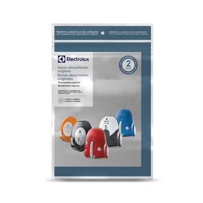 Kit 3 Sacos de aspirador de pó - Modelos: NEO09, NEO10, NEO11, NEO12, NEO16, LISTO E PET LOVER (SBENE) Electrolux Não se aplica