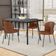 Kit 3 Cadeiras Sala de Jantar Estofada Gavi L02 Couríssimo Marrom - Lyam Decor