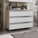 Gabinete Banheiro Rodinhas Joia 80cm 03 Gavetas Madeirado Branco