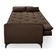 Sofá Cama Yara 3 Lugares Reclinável 2,08m Suede Marrom