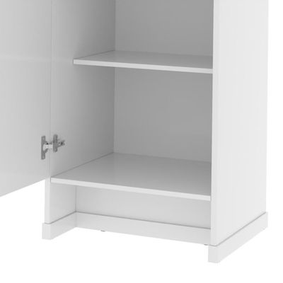 Armário Escritório Com Prateleira E 1 Porta 143cm Verbena - Branco