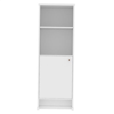 Armário Escritório Com Prateleira E 1 Porta 143cm Verbena - Branco