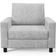 Poltrona Decorativa Para Sala De Estar E Recepção Malta L02 Bouclê Cinza - Lyam Decor
