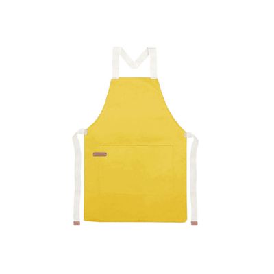 Avental e Bandana Amarelo Cozinha Restaurante Vegano Unissex