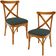 Kit 02 Cadeiras Para Sala de Jantar e Estar Living Estofada Ávila L02 Suede Verde Musgo - Lyam