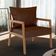 Poltrona Decorativa Para Sala de Estar e Living Alícia B04 Couríssimo Marrom - Lyam Decor