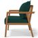 Poltrona Decorativa Para Sala de Estar e Living Alícia B04 Bouclê Verde - Lyam Decor