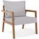 Poltrona Decorativa Para Sala de Estar e Living Alícia B04 Linho Cinza - Lyam Decor