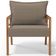 Poltrona Decorativa Para Sala de Estar e Living Alícia B04 Bouclê Bege - Lyam Decor