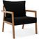 Poltrona Decorativa Para Sala de Estar e Living Alícia B04 Bouclê Preto - Lyam Decor