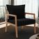 Poltrona Decorativa Para Sala de Estar e Living Alícia B04 Bouclê Preto - Lyam Decor