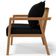 Poltrona Decorativa Para Sala de Estar e Living Alícia B04 Bouclê Preto - Lyam Decor