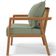Poltrona Decorativa Para Sala de Estar e Living Alícia B04 Bouclê Oliva - Lyam Decor