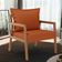 Poltrona Decorativa Para Sala de Estar e Living Alícia B04 Tecido Terracota - Lyam Decor