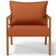 Poltrona Decorativa Para Sala de Estar e Living Alícia B04 Tecido Terracota - Lyam Decor