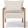 Poltrona Decorativa Para Sala de Estar e Living Alícia B04 Linho Cru - Lyam Decor