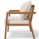 Poltrona Decorativa Para Sala de Estar e Living Alícia B04 Linho Cru - Lyam Decor