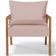 Poltrona Decorativa Para Sala de Estar e Living Alícia B04 Linho Rosê - Lyam Decor
